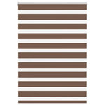 VIDAXL Store zebre marron 115x100cm largeur du tissu 110,9cm polyester