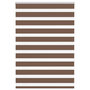 Voir la diapositive 1 : VIDAXL Store zebre marron 115x100cm largeur du tissu 110,9cm polyester