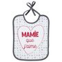 Voir la diapositive 4 : Babycalin Lot de 5 bavoirs message famille 