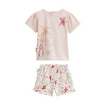 Petit Béguin Pyjama short enfant 2 pièces Arizona. Coloris disponibles : Rose