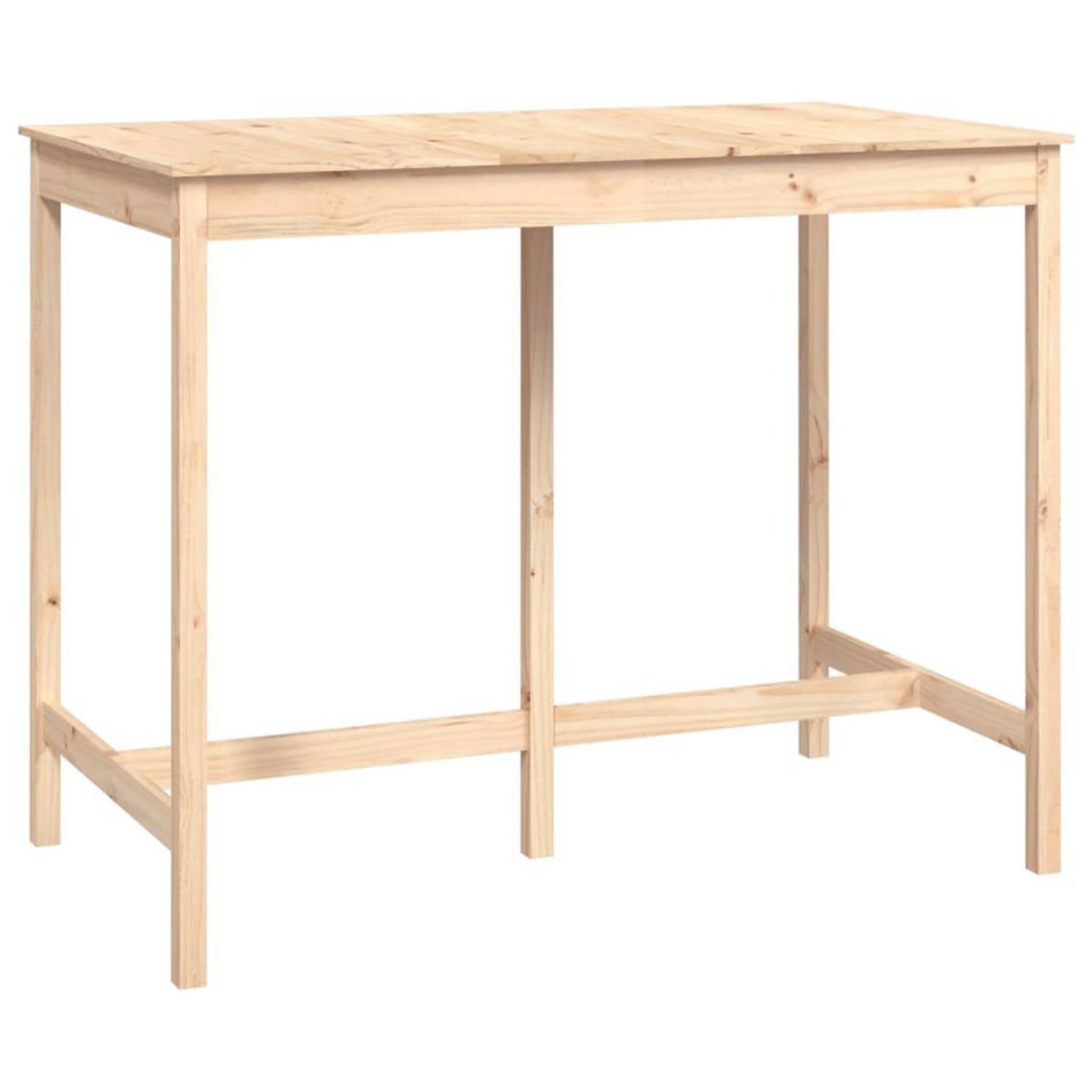VIDAXL Table de bar 140x80x110 cm Bois massif de pin