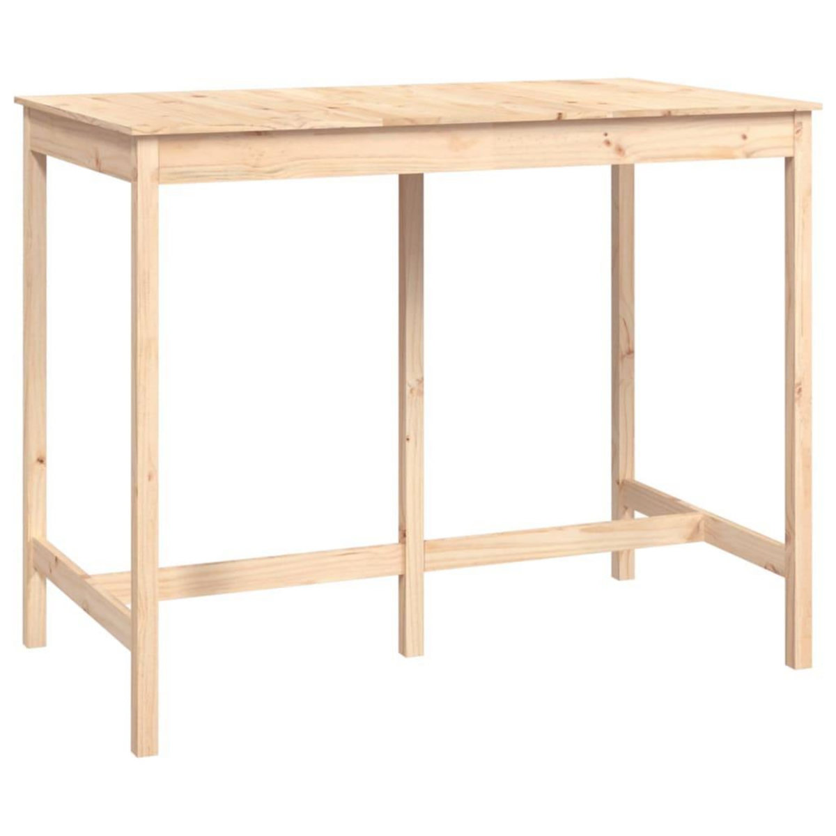 VIDAXL Table de bar 140x80x110 cm Bois massif de pin