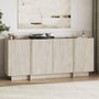 Voir la diapositive 2 : Habitat et Jardin Buffet en bois  Dorma  - 180 x 45 x 80 cm - Travertin