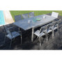 Voir la diapositive 6 : CREADOR Table de jardin extensible 160/240x100x75cm aluminium taupe VITTAL 