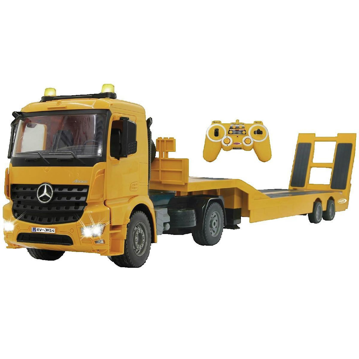 Modelco / Jamara Voiture radiocommandée Jamara Mercedes-Benz Arocs jaune