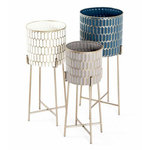 Paris Prix Lot de 3 Caches Pots Déco  Martira  70cm Multicolore