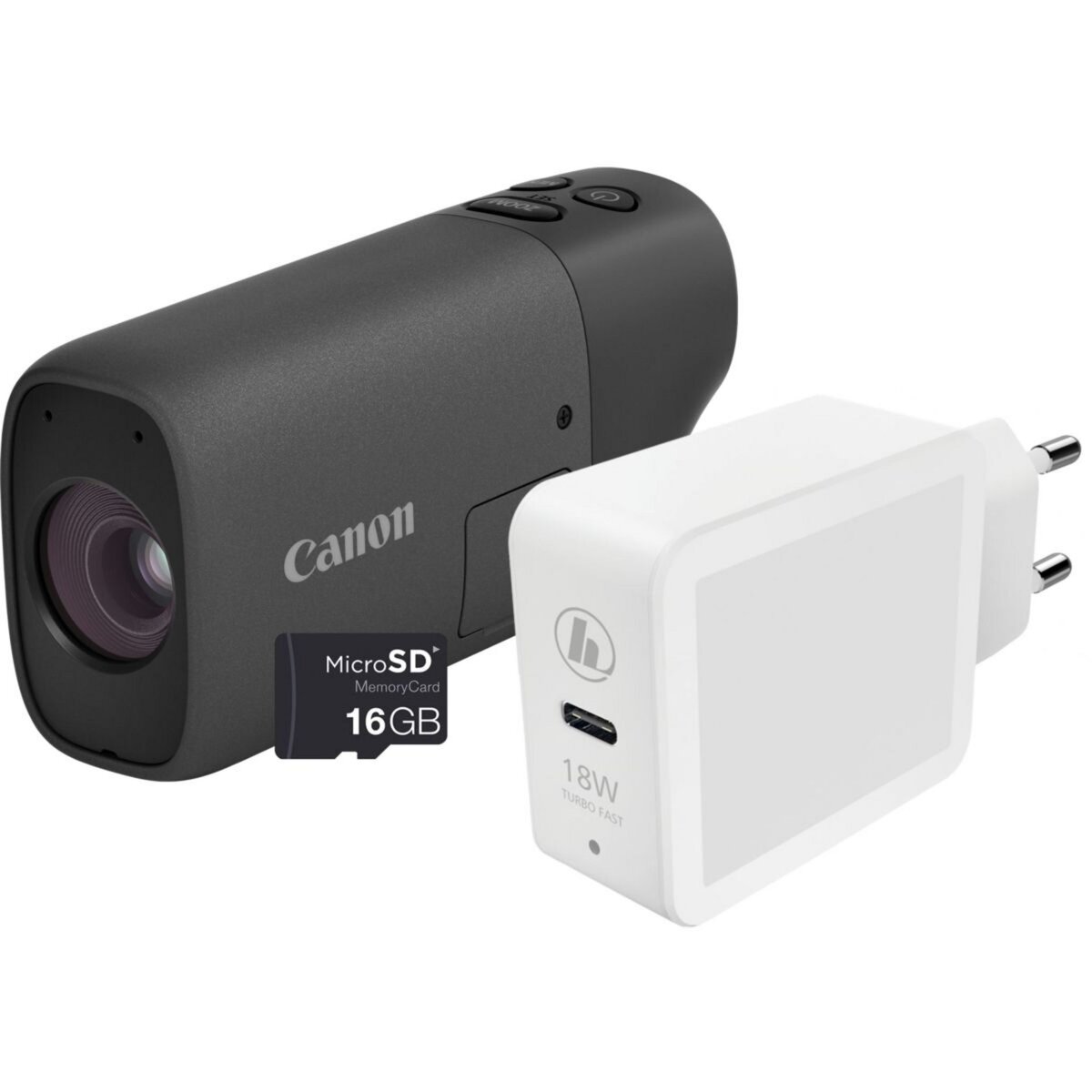 Canon Appareil photo Compact PowerShot Zoom Noir - Essential Kit