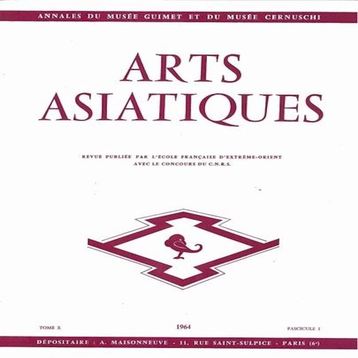 ARTS ASIATIQUES N° 10-1 (1964), Collectif