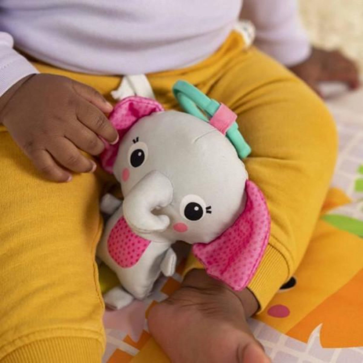 Bright Starts BRIGHT STARTS Tapis de sol éveil bébé évolutif pliable- Jungle Rose- arche avec jouets sensoriels et musicaux, miroir