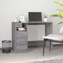 VIDAXL Bureau avec tiroirs Sonoma gris 102x50x76 cm Bois d'ingenierie