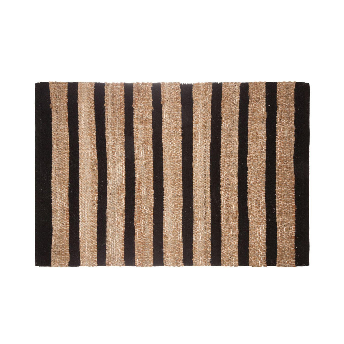 ATMOSPHERA Tapis en jute naturel rayures Box