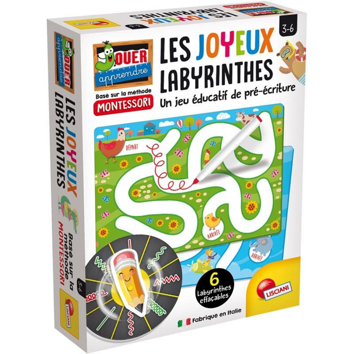LISCIANI GIOCHI MONTESSORI JOYEUX LABYRINTH LISCIANI GIOCHI LIGFR76758
