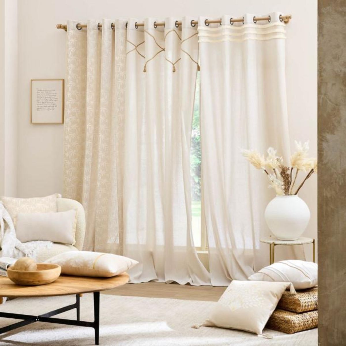 Paris Prix Coussin Déco  Lacia  45x45cm Beige