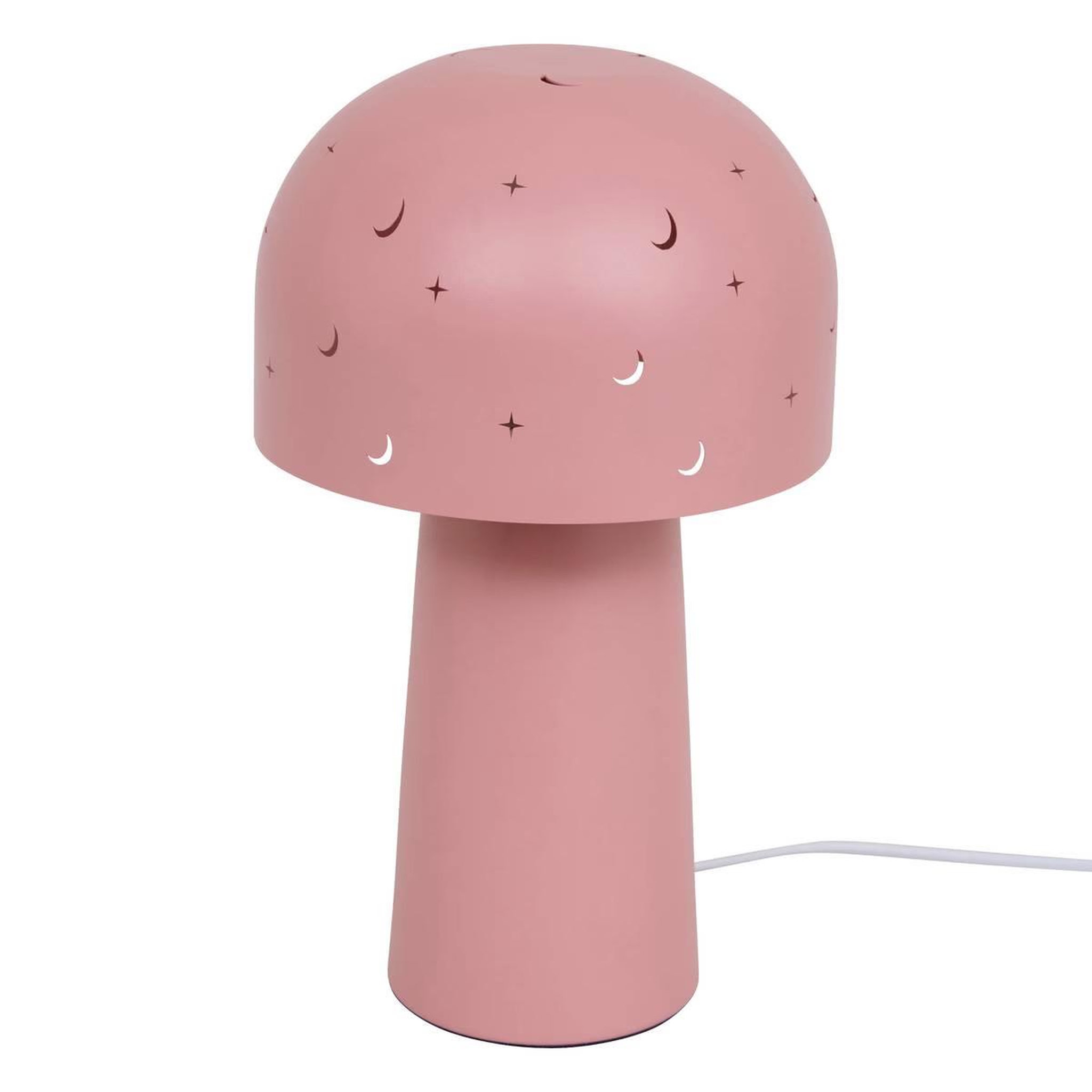 Atmosphera Kids Lampe à poser enfant champignon  starry  27cm rose