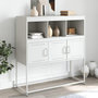 Voir la diapositive 1 : VIDAXL Buffet blanc 100,5x39x107 cm acier