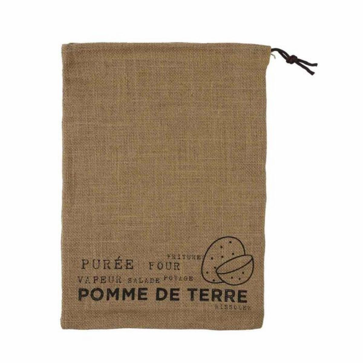 Paris Prix Lot de 3 Sacs de Conservation  Toile  39cm Naturel