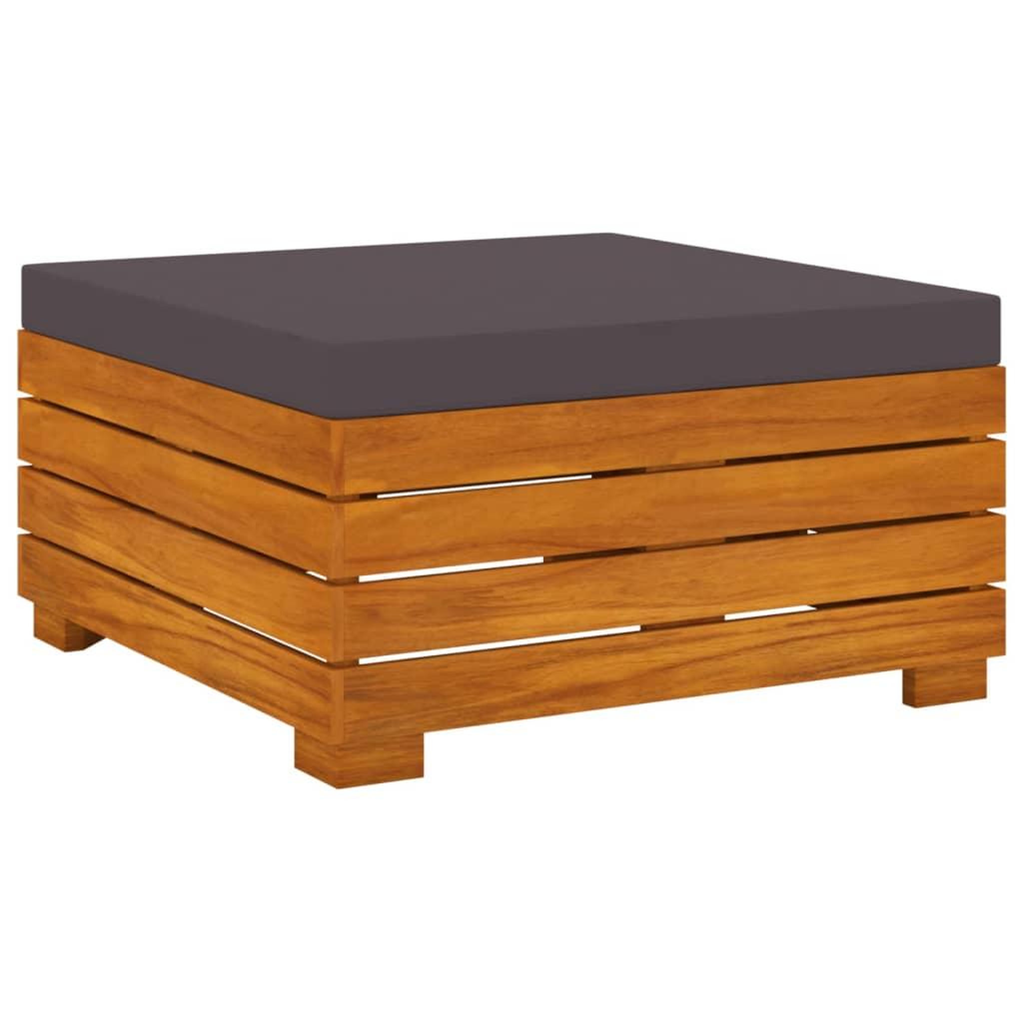 Voir la diapositive 5 : VIDAXL Salon de jardin 4 pcs avec coussins Bois d'acacia solide