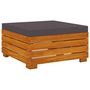 Voir la diapositive 5 : VIDAXL Salon de jardin 4 pcs avec coussins Bois d'acacia solide