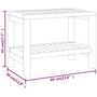 Voir la diapositive 5 : VIDAXL Table d'appoint de salle de bain 60x30x45cm bois de teck solide