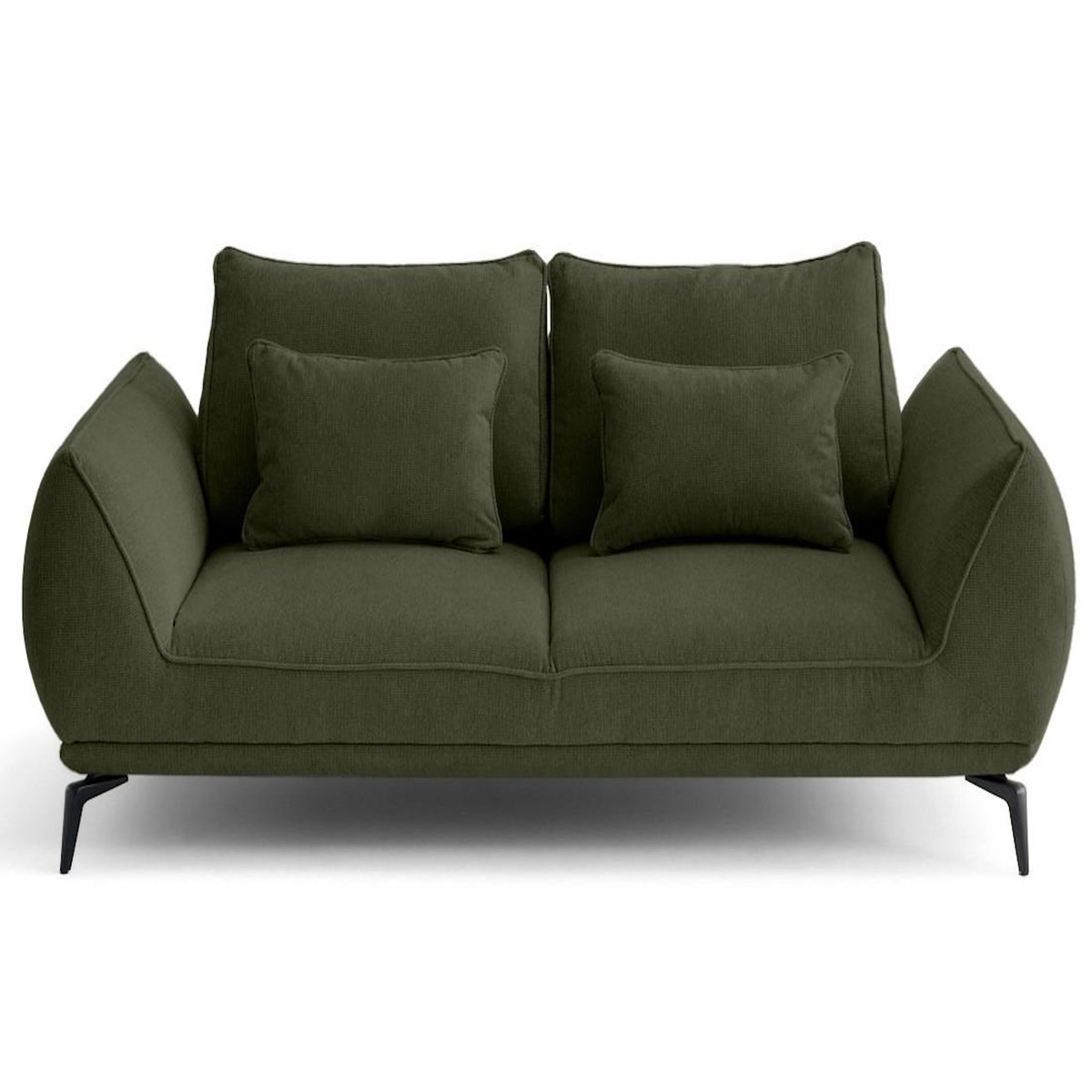 LISA DESIGN Arica - canapé droit 2 places en tissu texturé