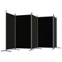Voir la diapositive 5 : VIDAXL Cloison de separation 5 panneaux Noir 433x180 cm Tissu