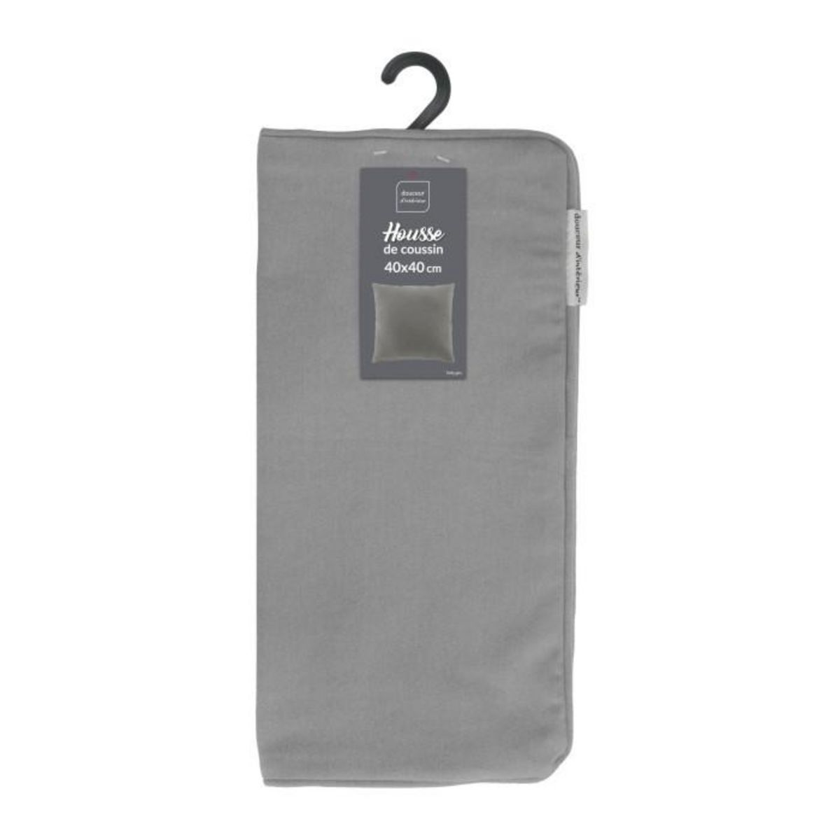 Paris Prix Housse de Coussin  Twily  40x40cm Gris