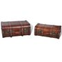Voir la diapositive 4 : VIDAXL Coffre de rangement vintage Bois Marron 2 pcs