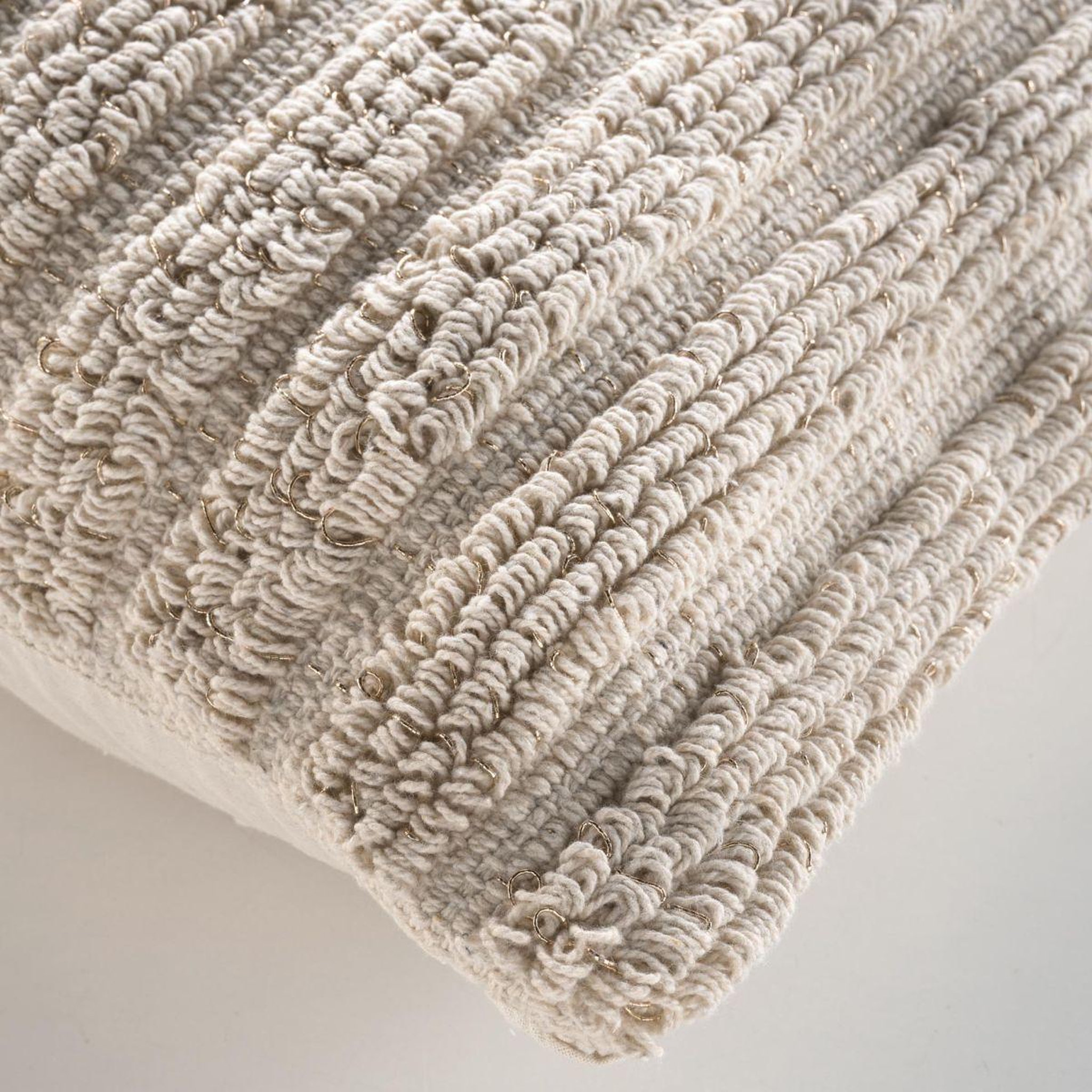 Voir la diapositive 3 : Douceur d'Intérieur Housse de coussin déco  kiyo  40x40cm naturel