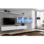 Voir la diapositive 2 : Paris Prix Meuble TV Mural Design  Switch XVII  340cm Blanc