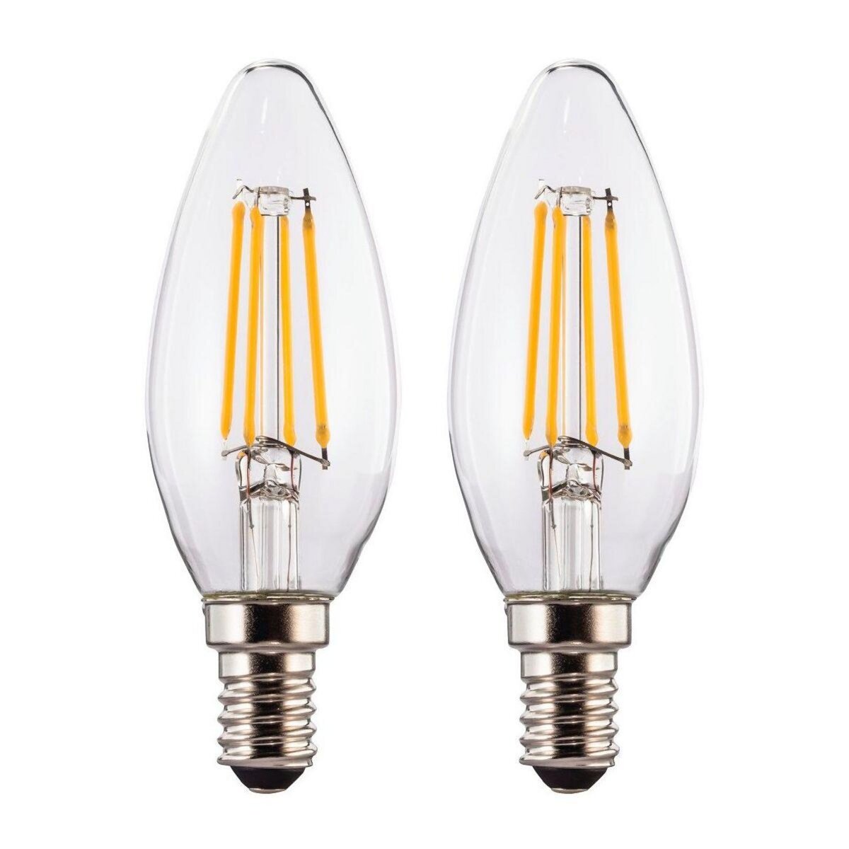 XAVAX Ampoule LED E14 4W CLAS x2