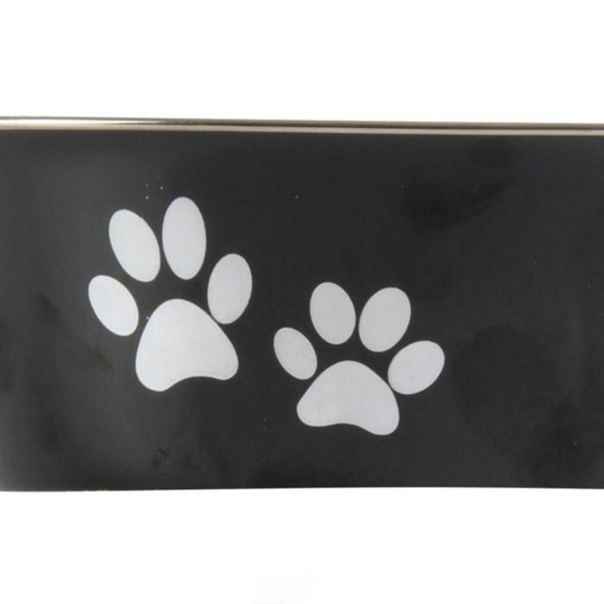 Paris Prix Gamelle pour Chien & Chat  Motifs Pattes  21cm Noir