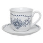 Voir la diapositive 2 : SECRET DE GOURMET Coffret 2 Tasses & Sous-Tasses  Little Cottage  18cl Blanc