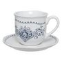 Voir la diapositive 2 : SECRET DE GOURMET Coffret 2 Tasses & Sous-Tasses  Little Cottage  18cl Blanc
