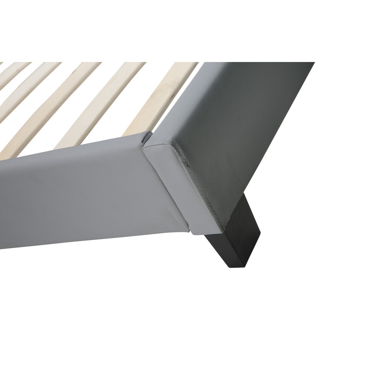 Lit LED avec tête de lit et sommier à lattes 160x200 cm MARTIN