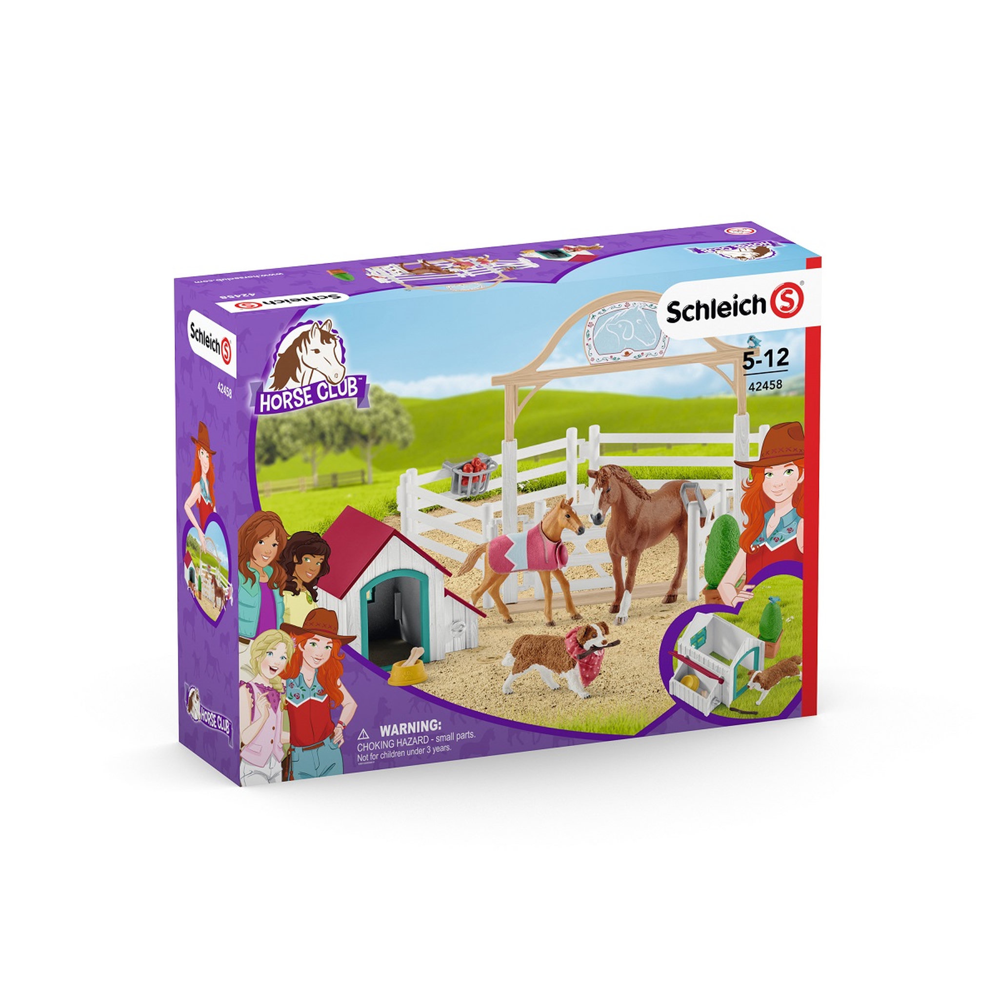 Voir la diapositive 8 : Schleich Chevaux invités d'Hannah avec la chienne Ruby de l'univers Horse club