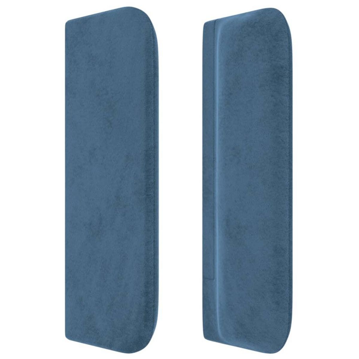 VIDAXL Tete de lit avec oreilles Bleu fonce 103x16x78/88 cm Velours