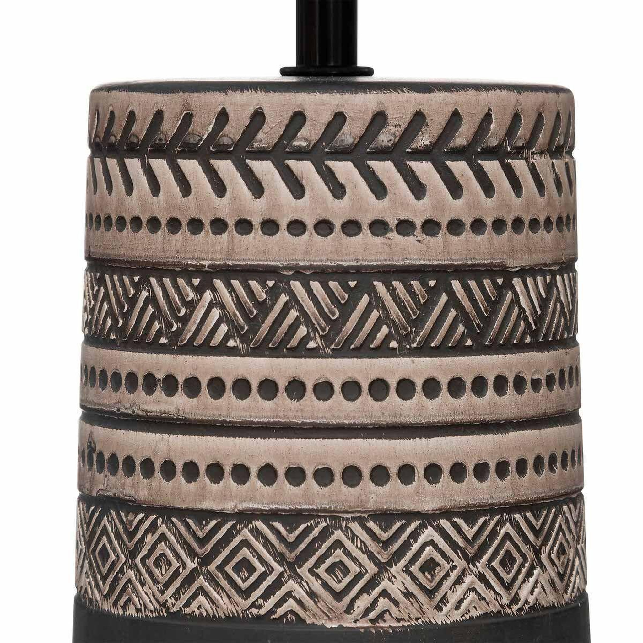 Voir la diapositive 3 : ATMOSPHERA Lampe à poser en terre cuite  lee  34cm marron