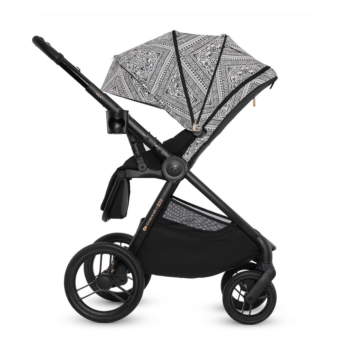 KINDERKRAFT Poussette combinée polyvalente 2 en 1 avec siège réversible à 27 kg