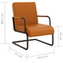 Voir la diapositive 6 : VIDAXL Chaise cantilever Marron Similicuir