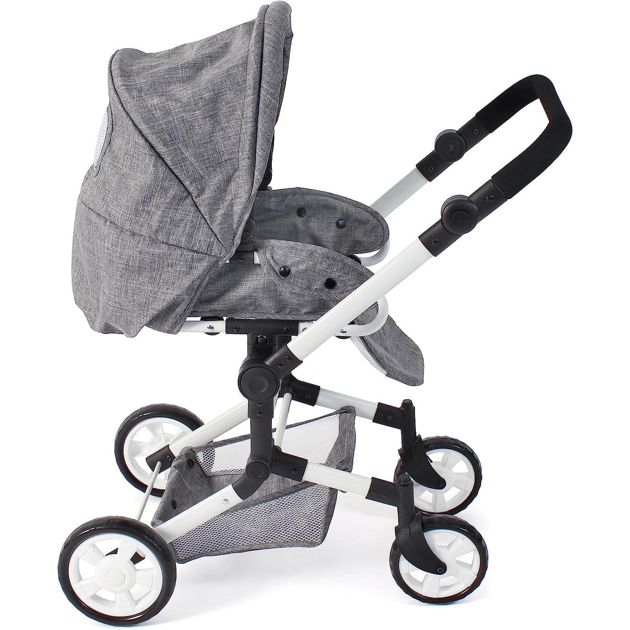 Voir la diapositive 6 : BAYER CHIC 2000 Poussette de poupée combinée JARA jean gris