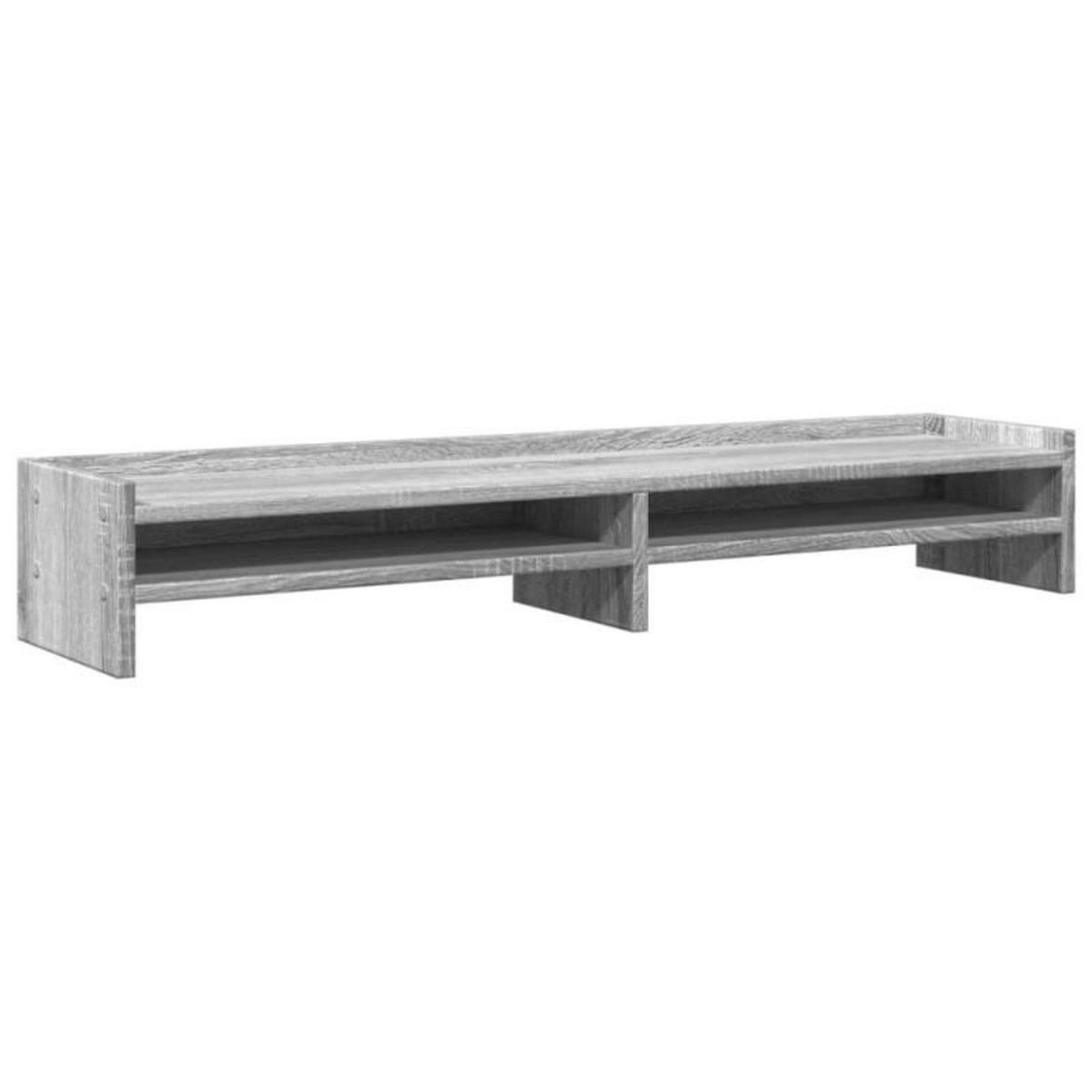 VIDAXL Support de moniteur sonoma gris 100x24x16 cm bois d ingénierie