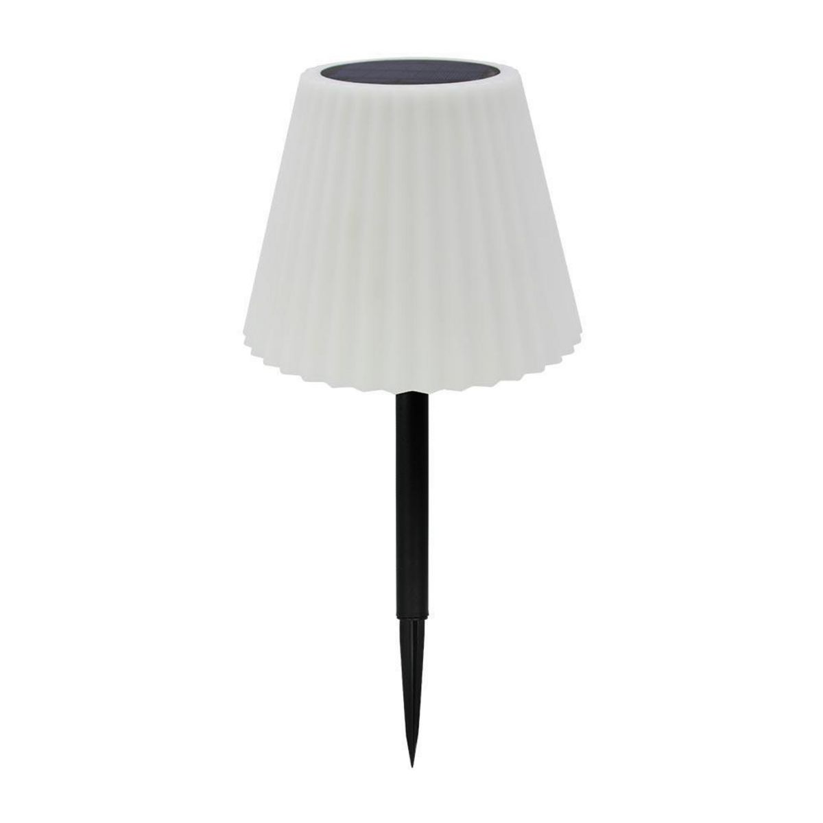 Lumisky Lampe de table solaire 2 en 1 LADY Blanc Acier H62cm