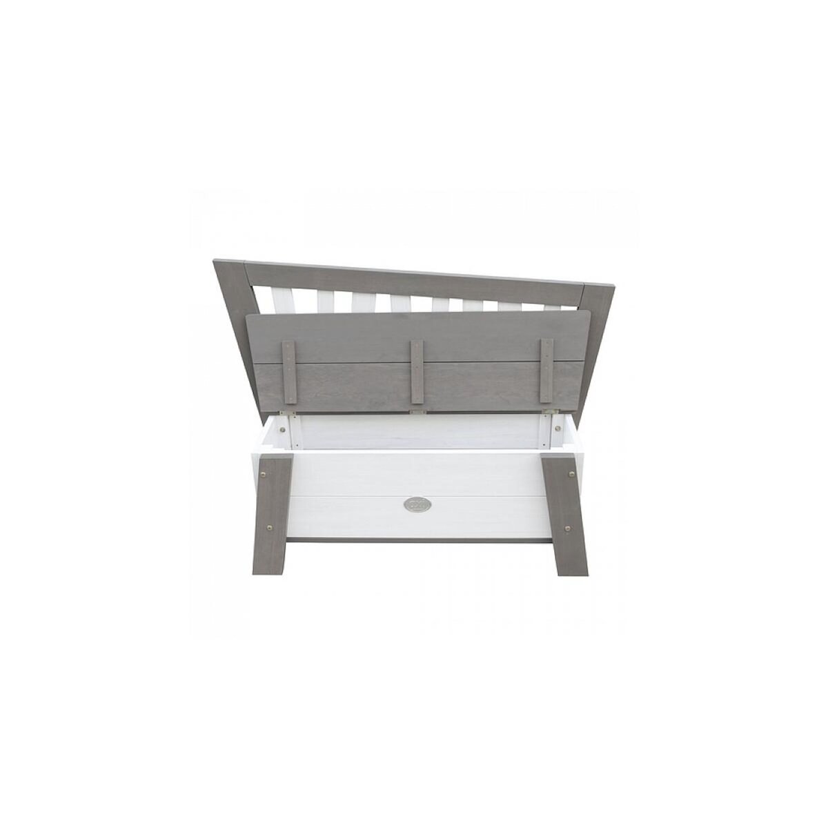 Axi House AXI Banc de rangement de jouets Corky Gris Blanc