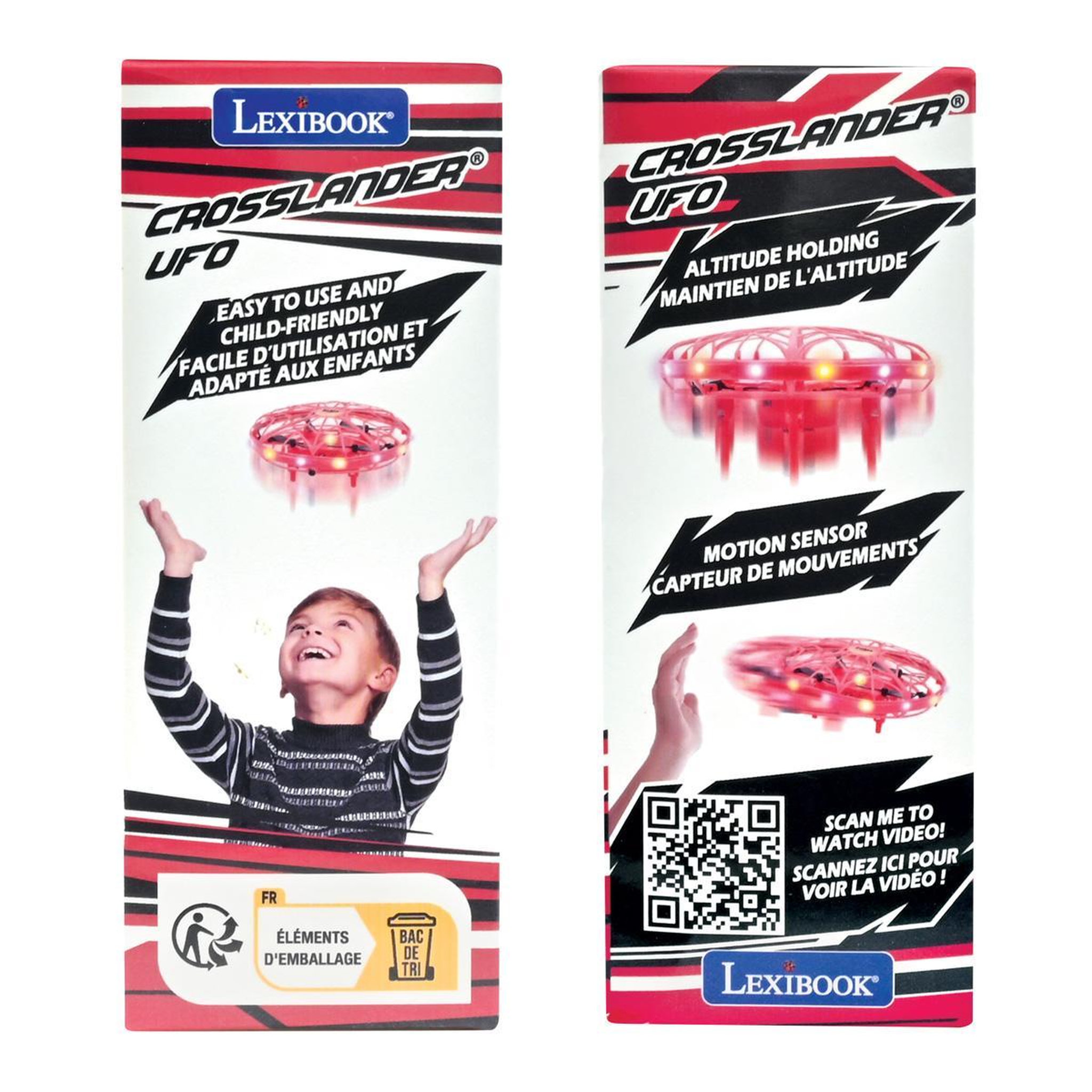 Voir la diapositive 3 : Lexibook Mini drone à contrôle gestuel, Mains libres, Rechargeable