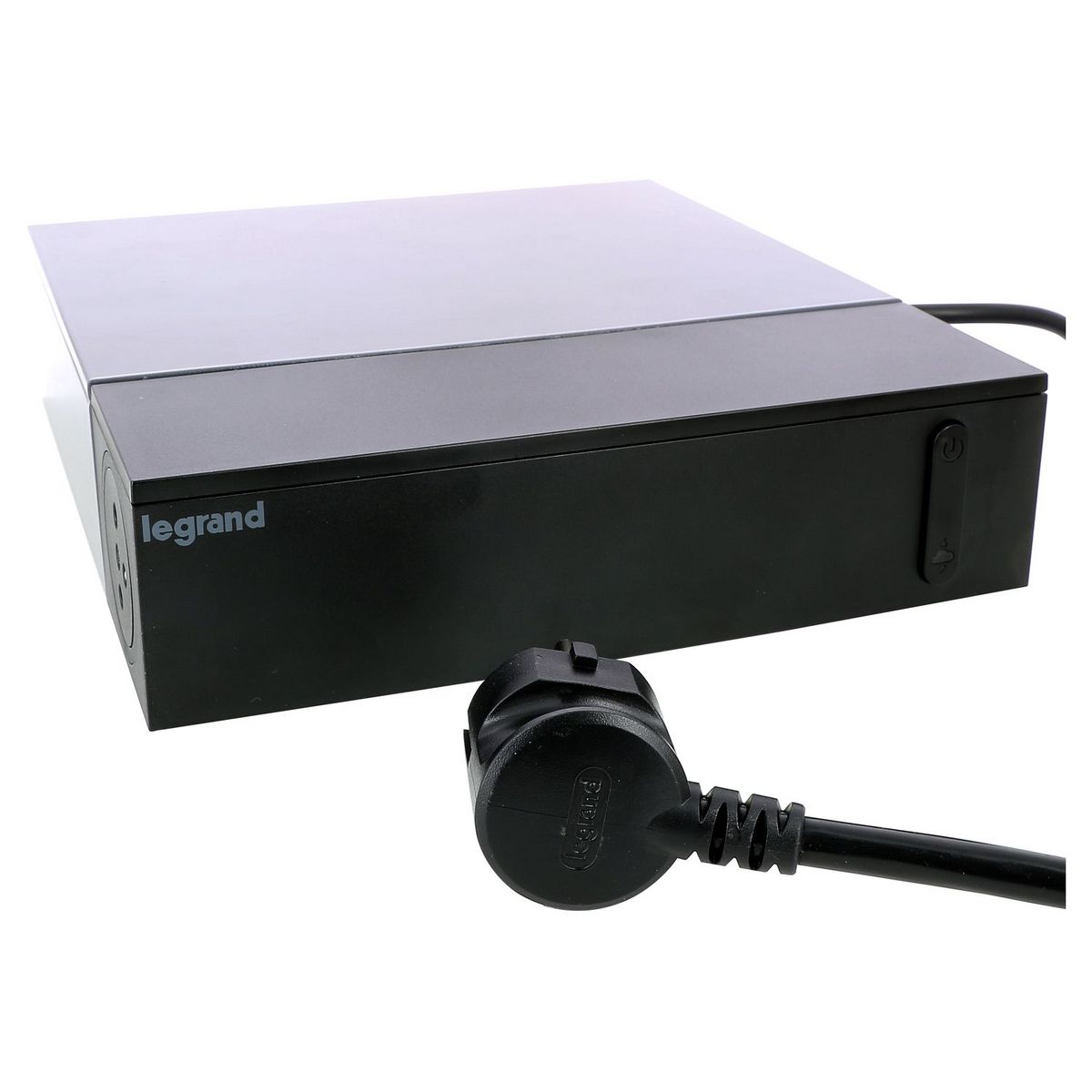 Trefiliaction  Rallonge TV 4x2P+T + 4x2P, interrupteur, parafoudre et cordon 2m - noir