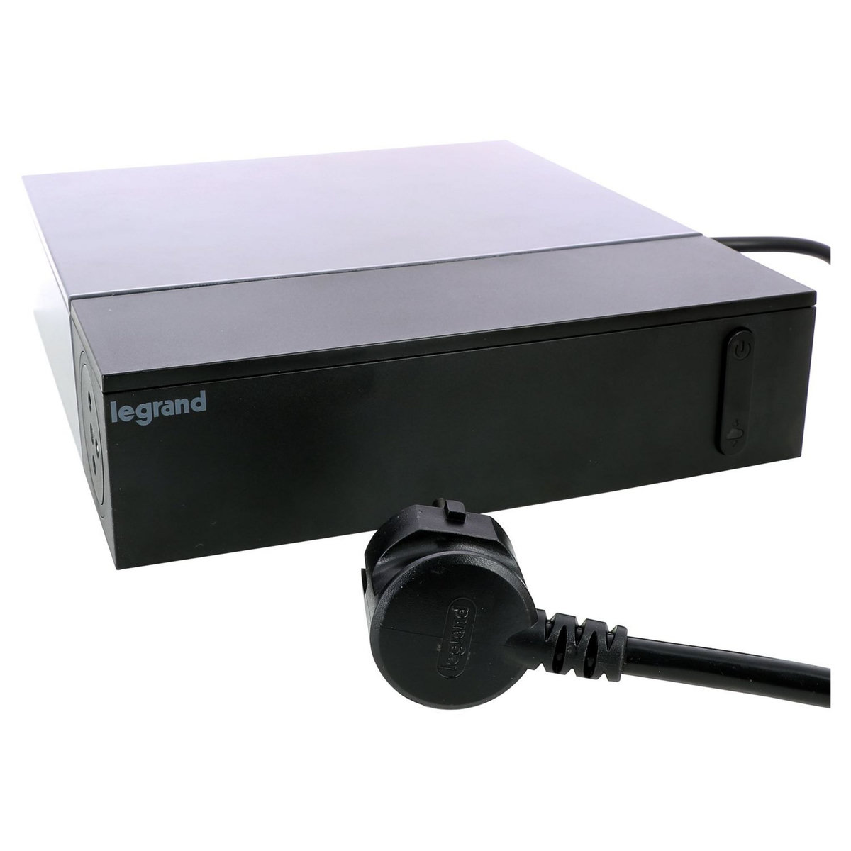 Trefiliaction  Rallonge TV 4x2P+T + 4x2P, interrupteur, parafoudre et cordon 2m - noir