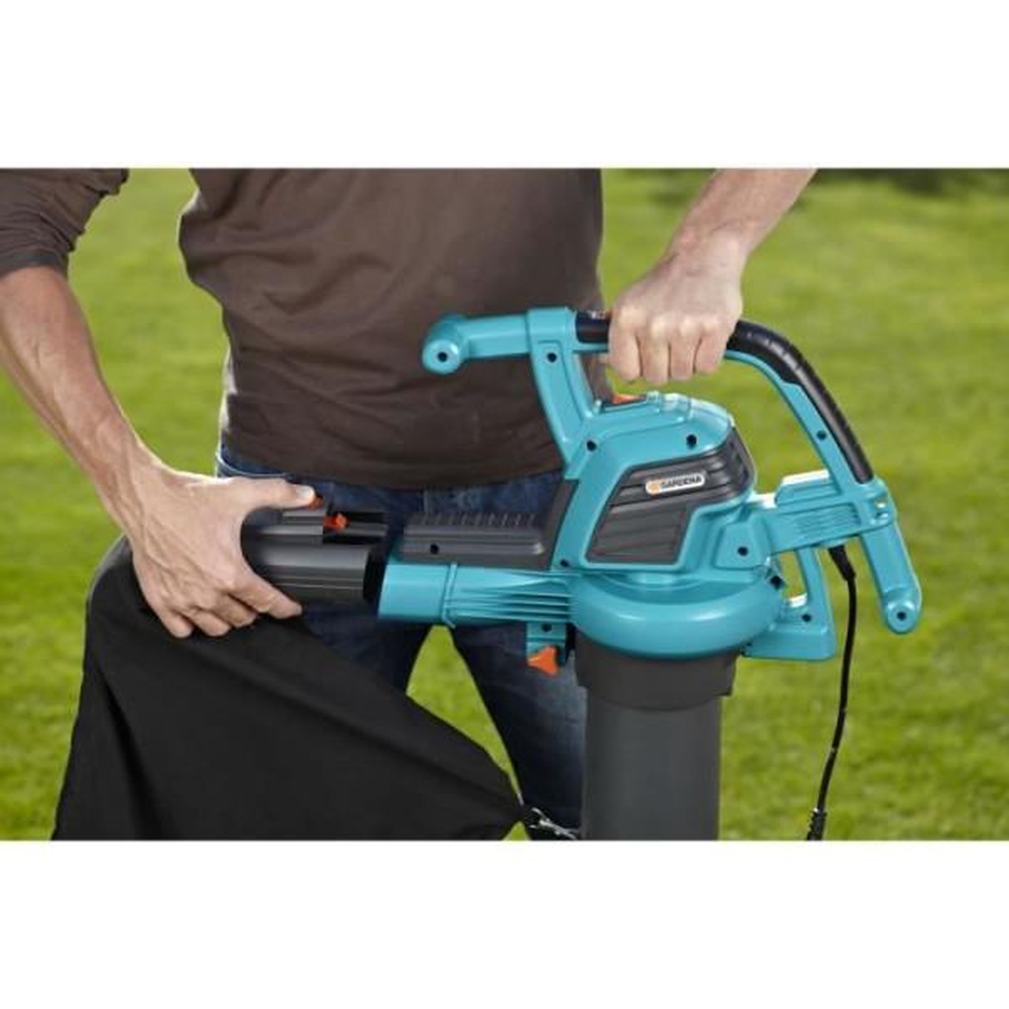 Voir la diapositive 3 : Gardena Souffleur aspirateur broyeur électrique GARDENA ErgoJet 2500 - 2500W