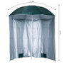 Voir la diapositive 3 : OUTSUNNY Parasol de plage Ø 2,2 x 2,2H cm protection UPF 50 + sac transport, sardines et lestage intégrés vert foncé