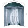 Voir la diapositive 3 : OUTSUNNY Parasol de plage Ø 2,2 x 2,2H cm protection UPF 50 + sac transport, sardines et lestage intégrés vert foncé