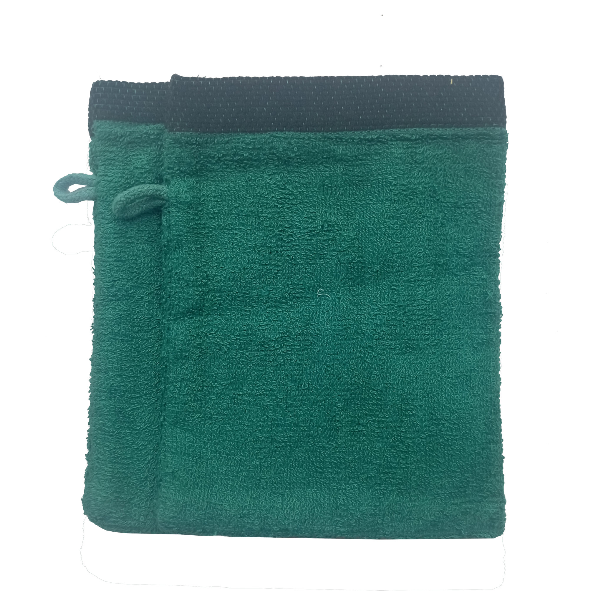 Voir la diapositive 1 : ACTUEL Lot de 2 gants de toilette uni en  coton 450GSM
